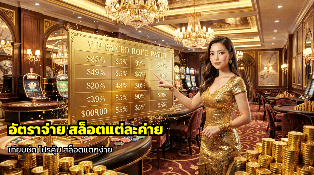 อัตราจ่าย สล็อตแต่ละค่าย